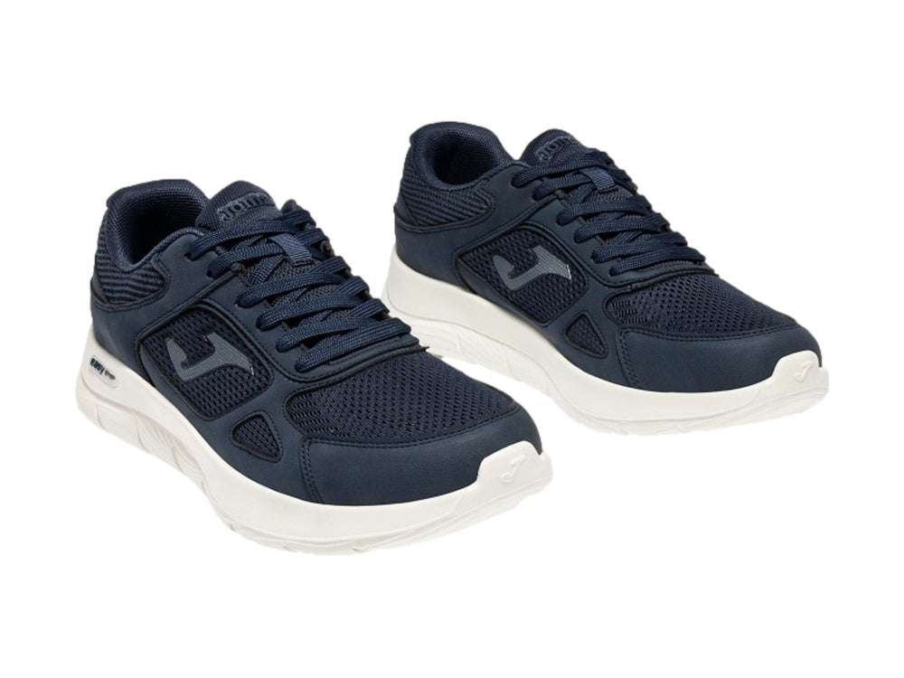 Tenis deportivos Joma Eros color marino con suela blanca para hombre.