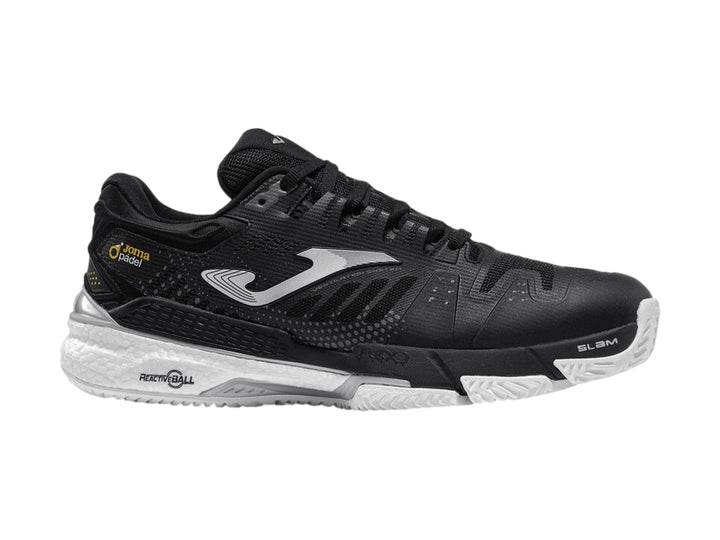 Tenis Joma Slam Classic color negro con suela blanca para hombre.