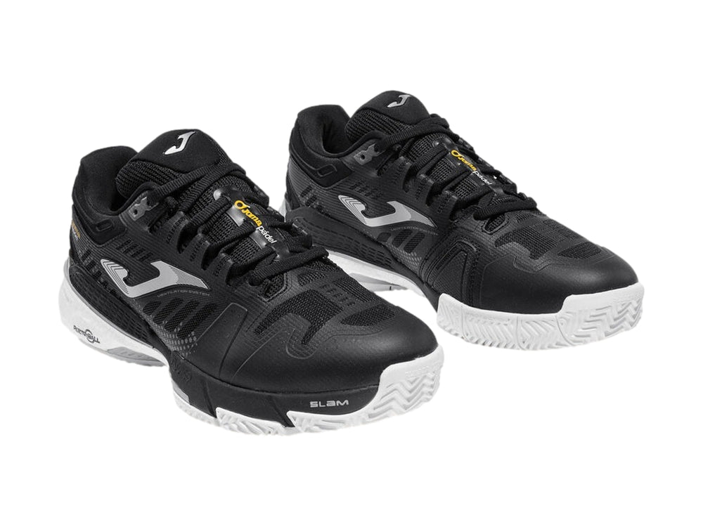 Tenis Joma Slam Classic color negro con suela blanca para hombre.