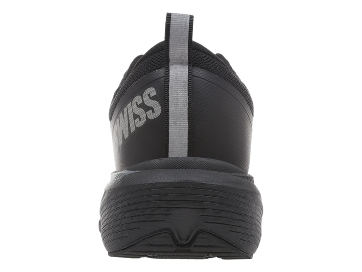 Tenis K-Swiss Klaver color negro monocromático para hombre, vista lateral.