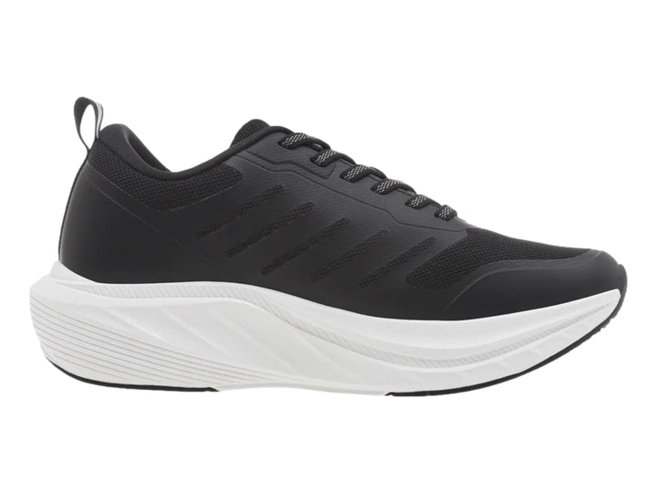 Tenis K-Swiss Klaver para mujer en color negro con suela blanca.
