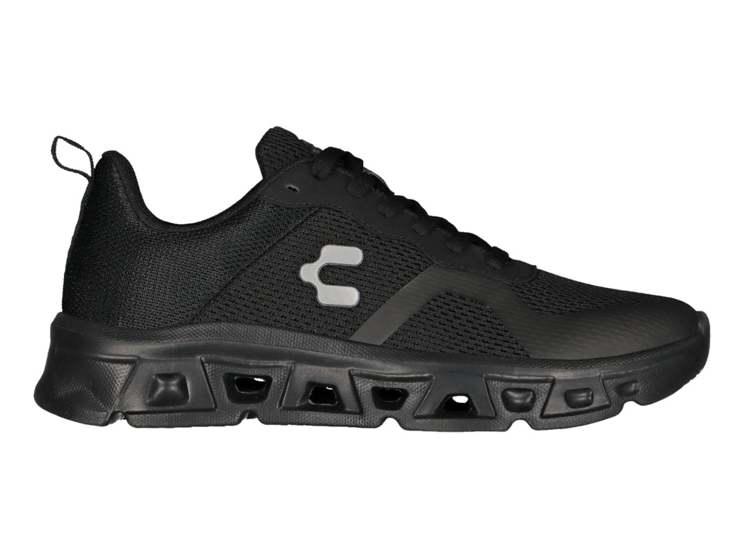 Tenis deportivos Charly Light Sport color negro para mujer con suela robusta y malla transpirable.
