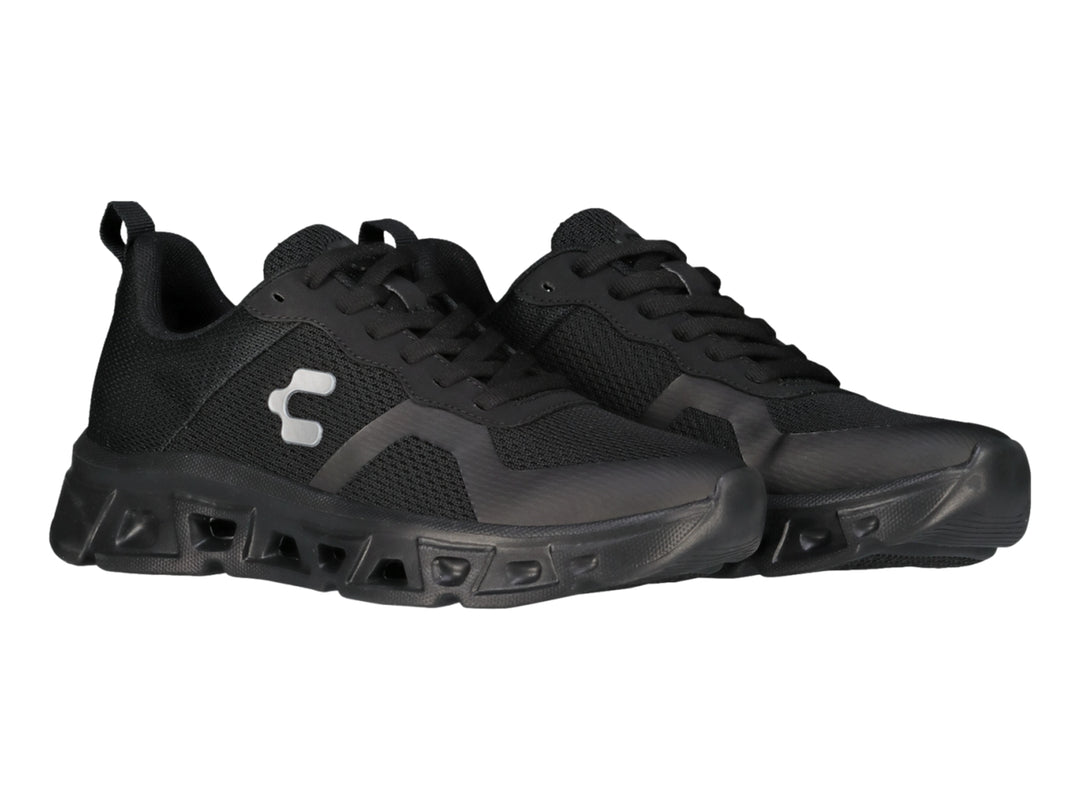 Tenis deportivos Charly Light Sport color negro para mujer con suela robusta y malla transpirable.