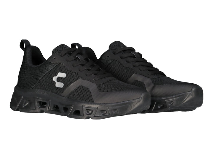 Tenis deportivos Charly Light Sport color negro para mujer con suela robusta y malla transpirable.