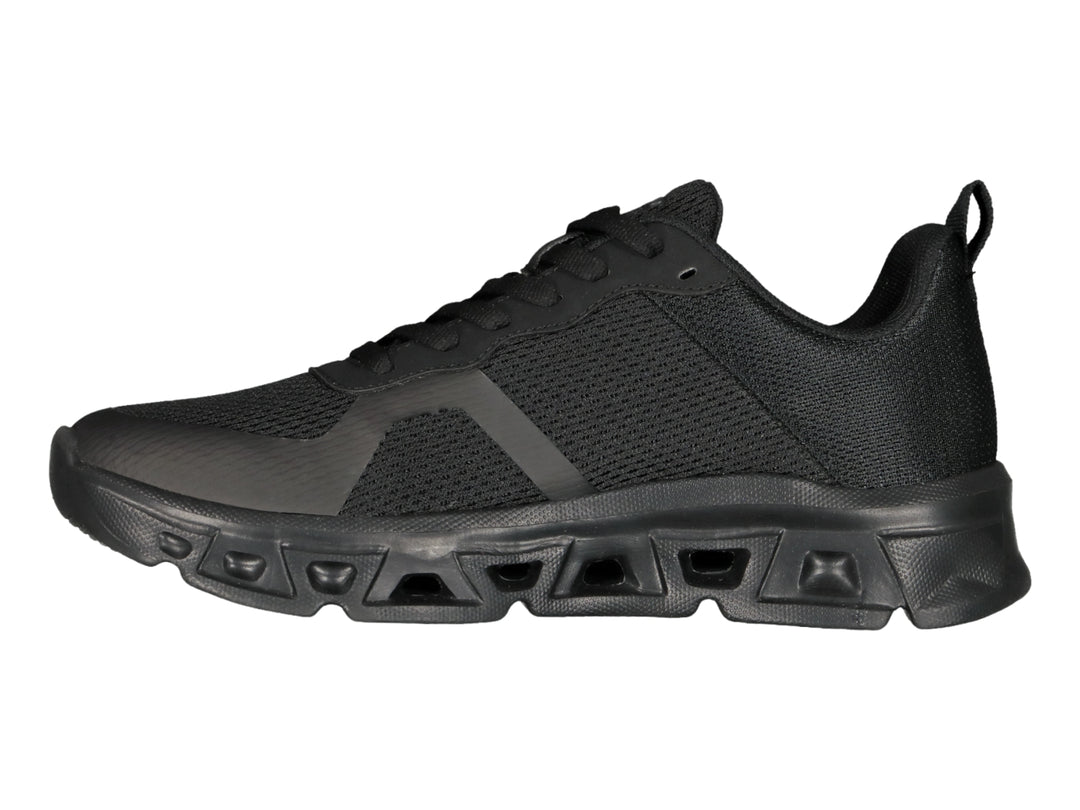 Tenis deportivos Charly Light Sport color negro para mujer con suela robusta y malla transpirable.