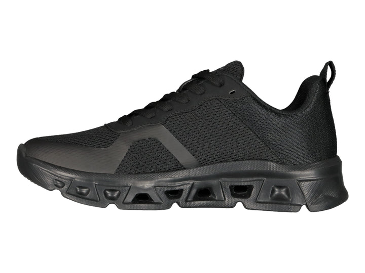 Tenis deportivos Charly Light Sport color negro para mujer con suela robusta y malla transpirable.