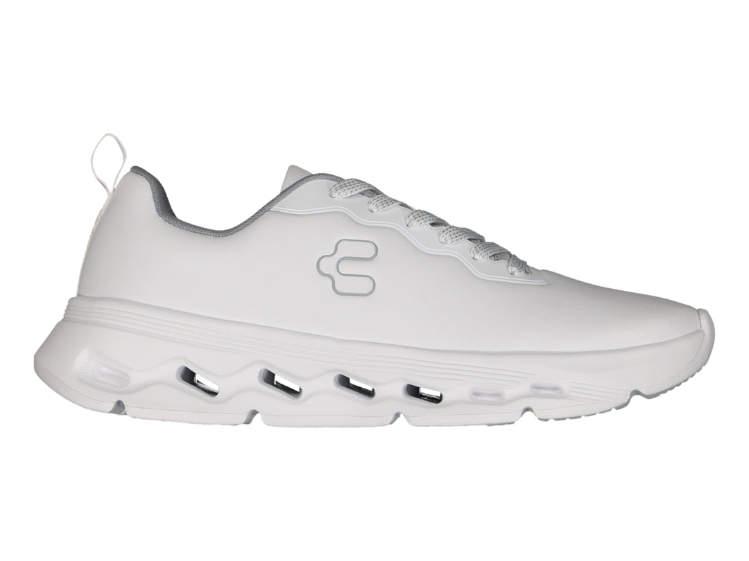 Tenis deportivos Charly Light Sport en color blanco con suela gruesa y diseño moderno.