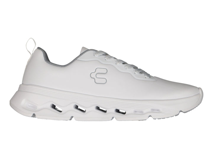 Tenis deportivos Charly Light Sport en color blanco con suela gruesa y diseño moderno.