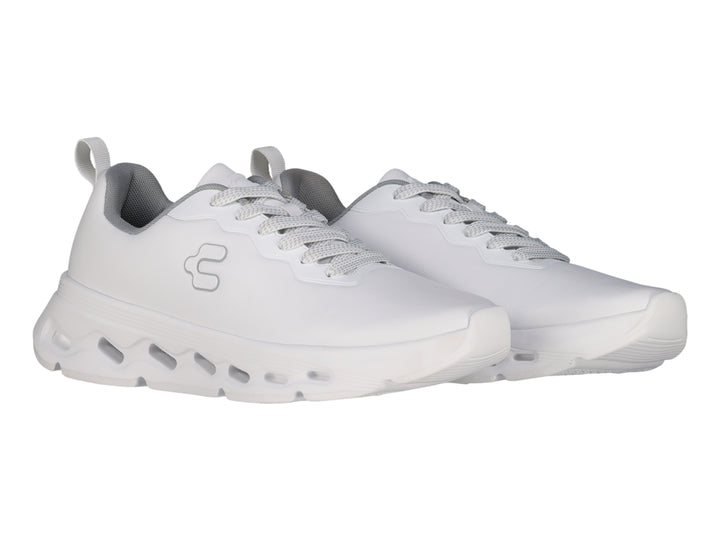 Tenis deportivos Charly Light Sport en color blanco con suela gruesa y diseño moderno.