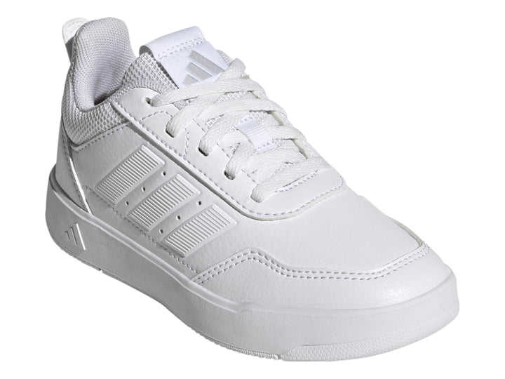 Tenis deportivos Adidas Tensaur Sport 3.0 K en color blanco para niño.