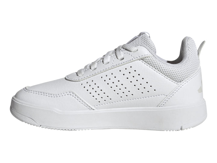 Tenis deportivos Adidas Tensaur Sport 3.0 K en color blanco para niño.
