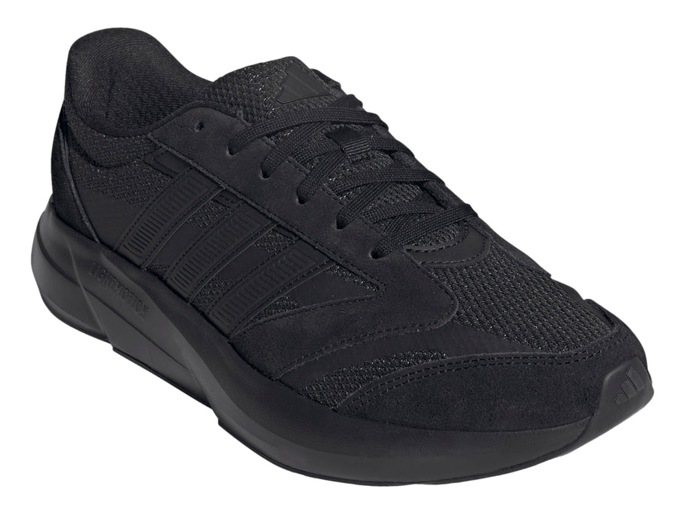 Tenis deportivos Adidas Lightshift 2.0 color negro para hombre con diseño aerodinámico y malla transpirable.