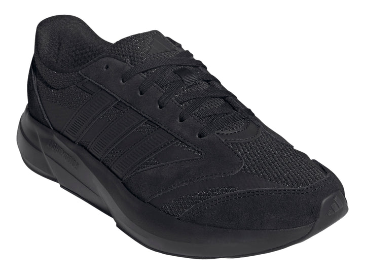 Tenis deportivos Adidas Lightshift 2.0 color negro para hombre con diseño aerodinámico y malla transpirable.