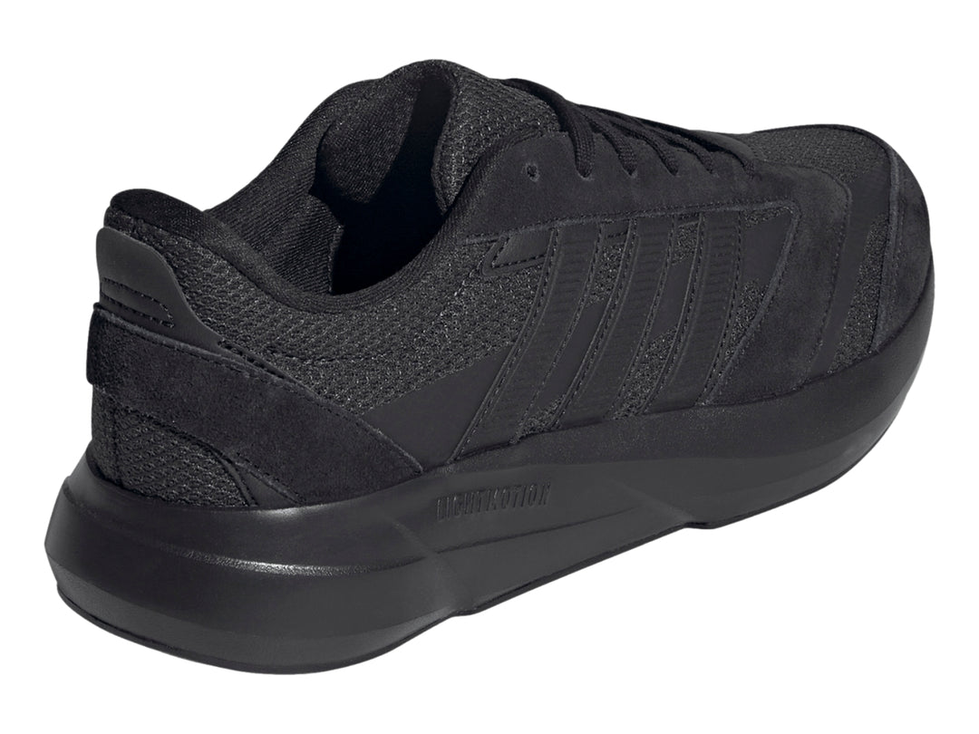 Tenis deportivos Adidas Lightshift 2.0 color negro para hombre con diseño aerodinámico y malla transpirable.