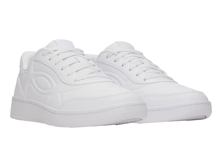 Tenis Under Armour Tempo color blanco para hombre, vista lateral.