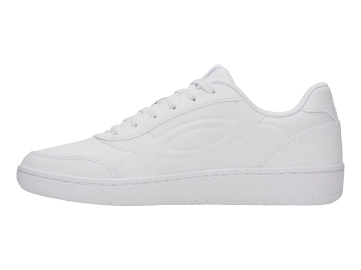 Tenis Under Armour Tempo color blanco para hombre, vista lateral.