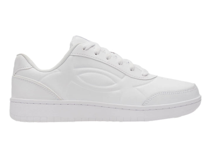 Tenis Under Armour UA GS Tempo color blanco para niño, vista lateral.