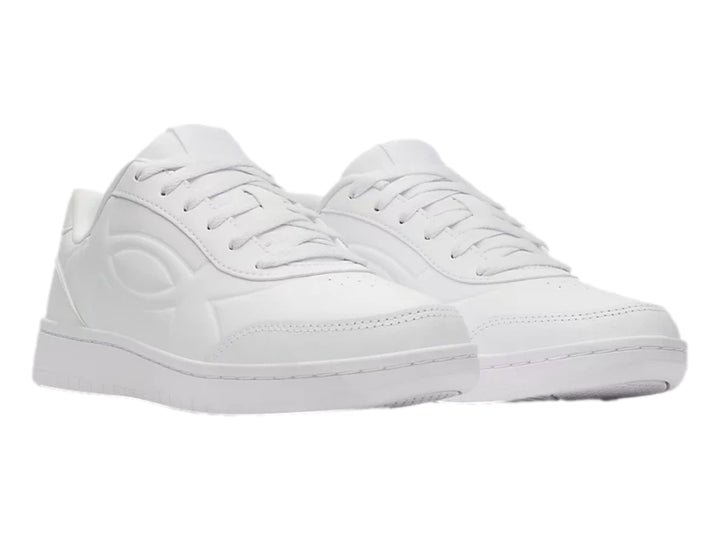 Tenis Under Armour UA GS Tempo color blanco para niño, vista lateral.