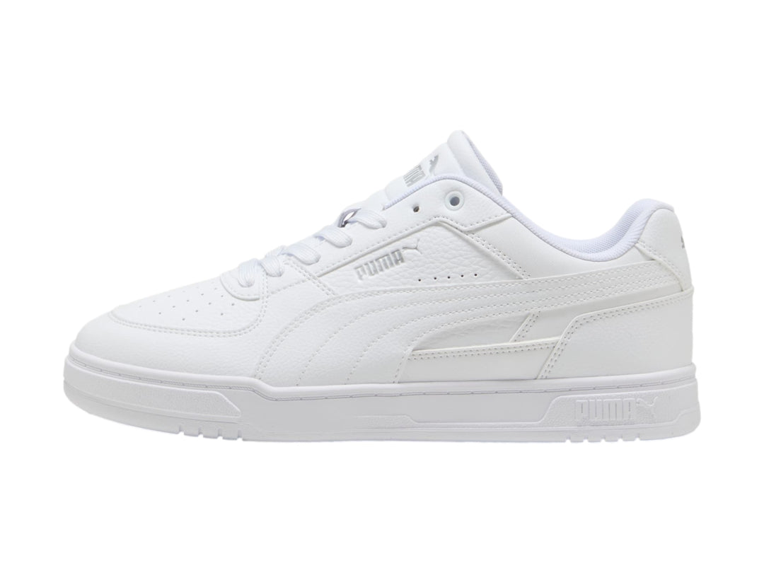 Tenis Puma Caven III para mujer en color blanco, diseño deportivo y casual de corte bajo.