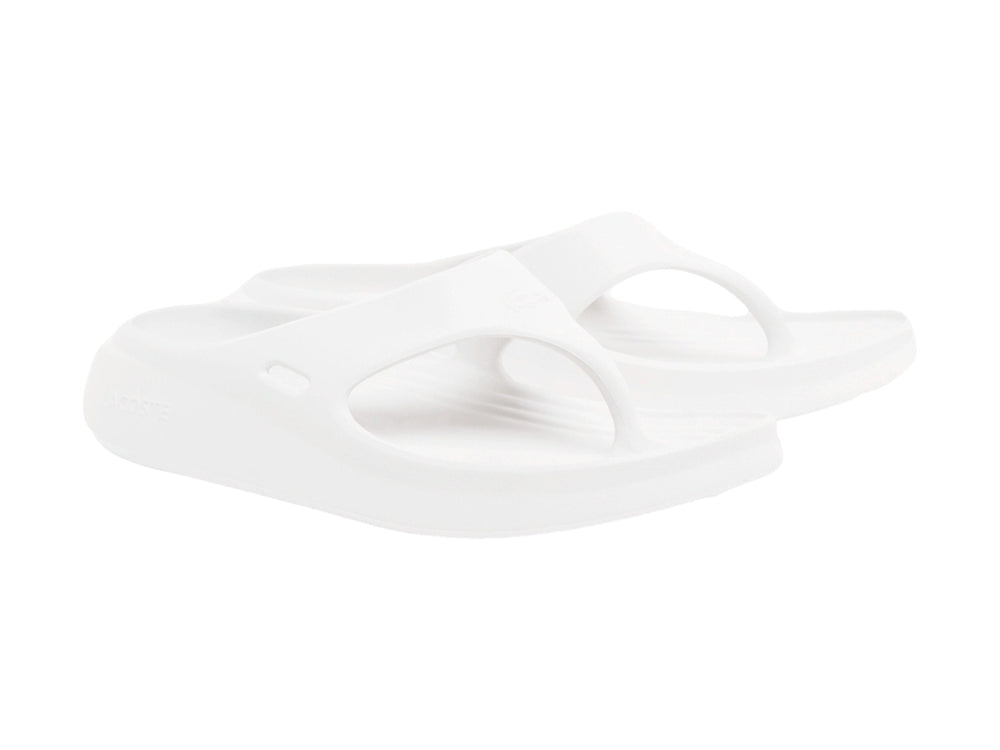 Sandalia Lacoste Meduz flip-flop de color blanco para hombre.