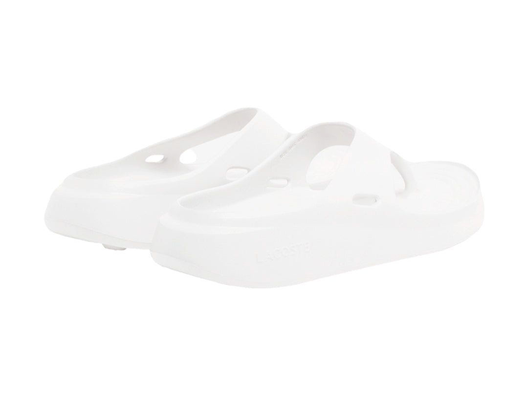 Sandalia Lacoste Meduz flip-flop de color blanco para hombre.