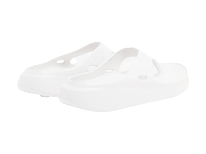 Sandalia Lacoste Meduz flip-flop de color blanco para hombre.