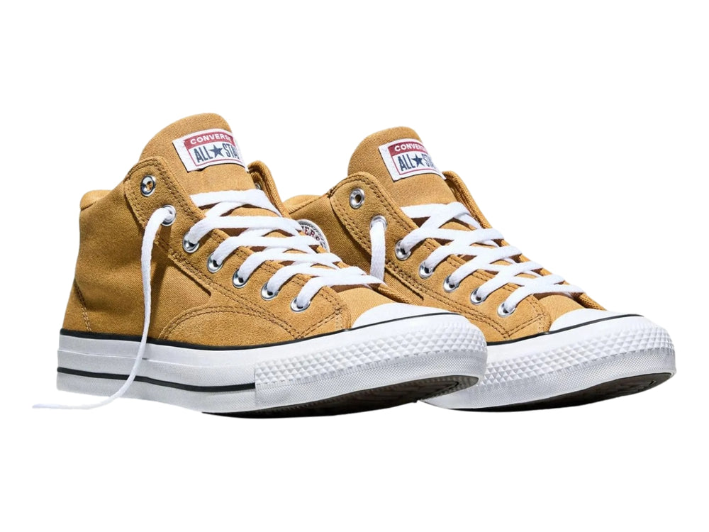 Tenis Converse Malden Street color miel con suela y cordones blancos para hombre.