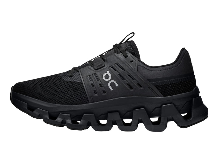 Tenis deportivos On Cloud Cloudswift Amp color negro para hombre con suela de celdas.