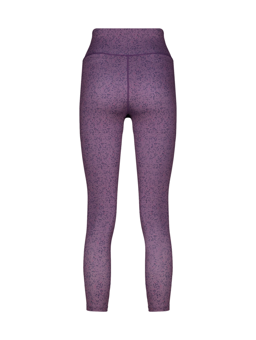 Leggings deportivos color morado jaspeado para mujer.