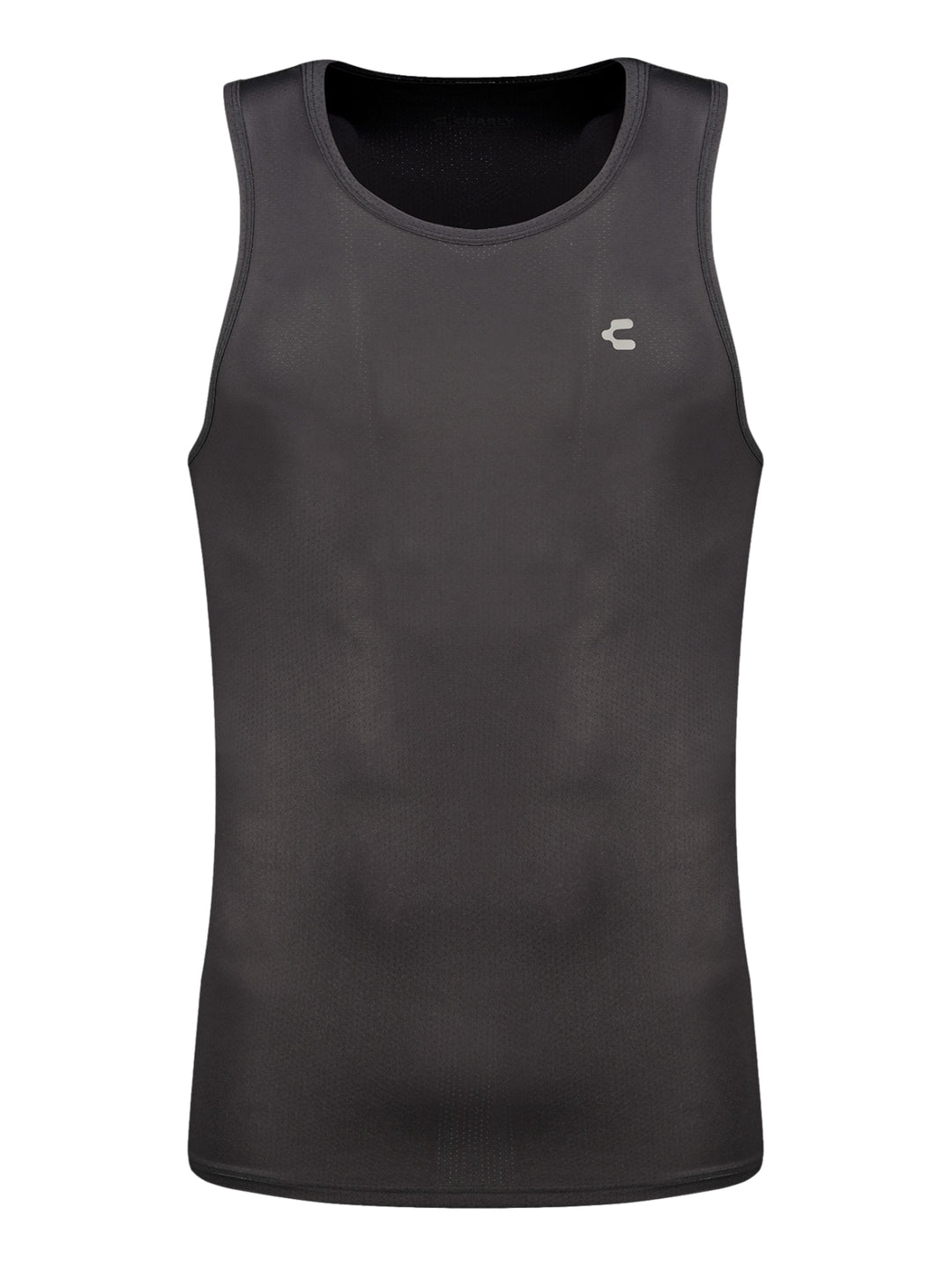 Playera deportiva Charly tank top color negro para hombre.