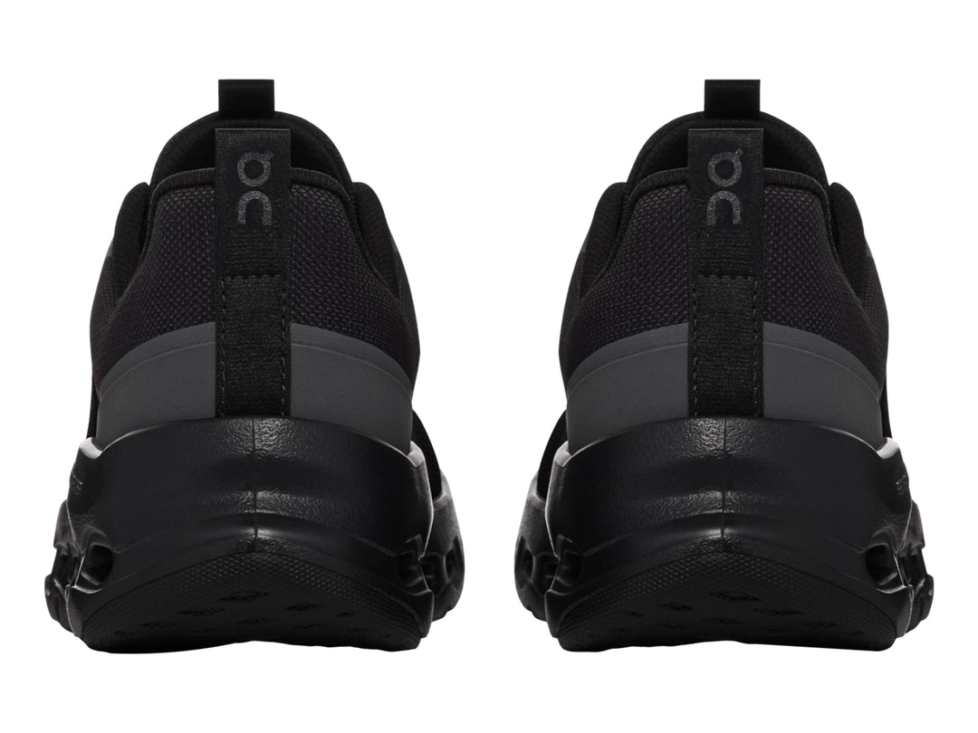 Tenis deportivos On Cloud Cloudleap color negro para niño con suela de celdas.