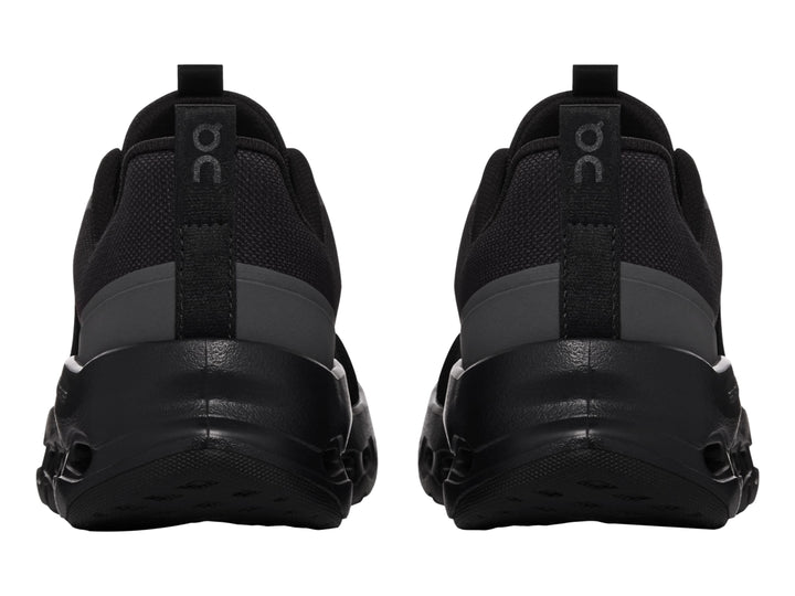 Tenis deportivos On Cloud Cloudleap color negro para niño con suela de celdas.