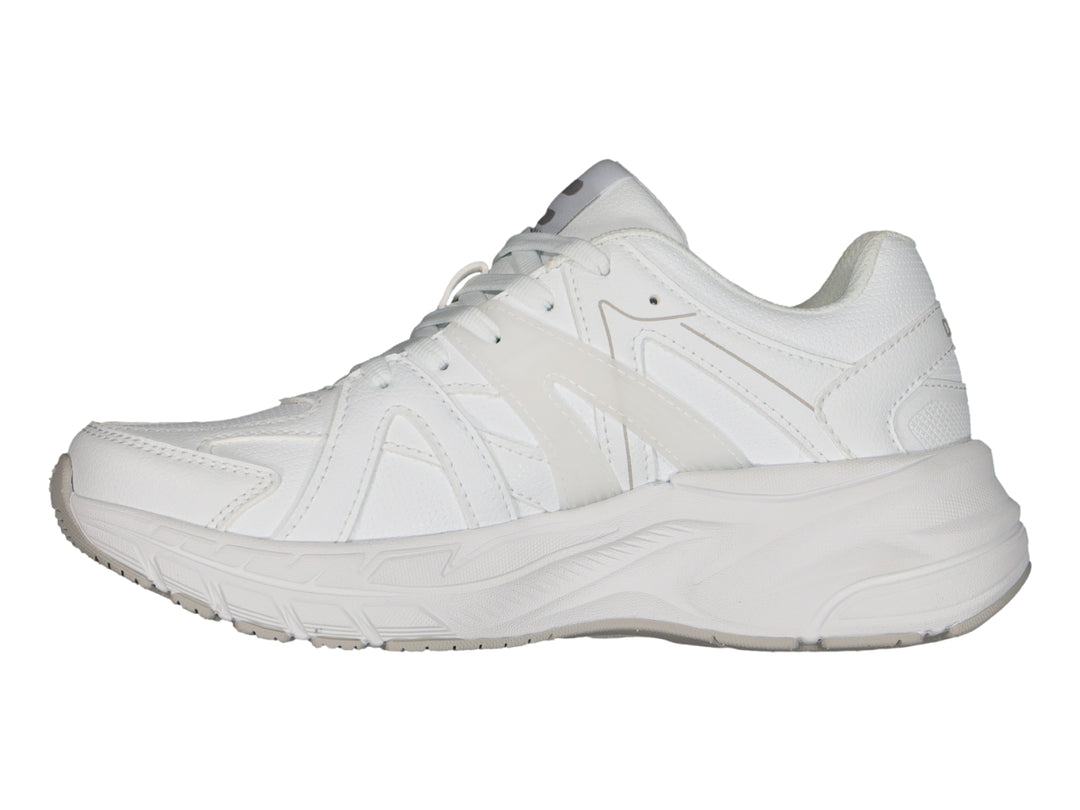Tenis deportivos Charly Fashion Sport color blanco con suela gruesa y diseño moderno.