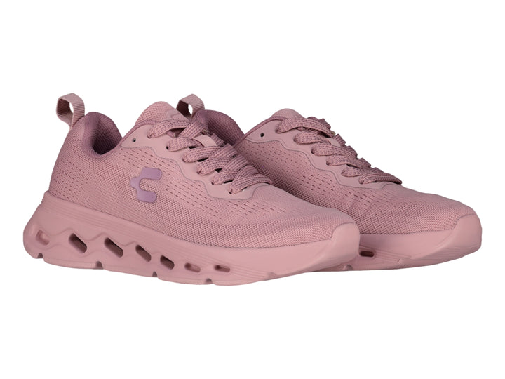 Tenis deportivos Charly Light Sport color rosa con suela amortiguada y tejido de malla.