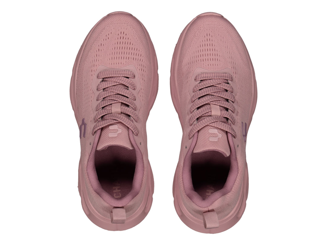 Tenis deportivos Charly Light Sport color rosa con suela amortiguada y tejido de malla.
