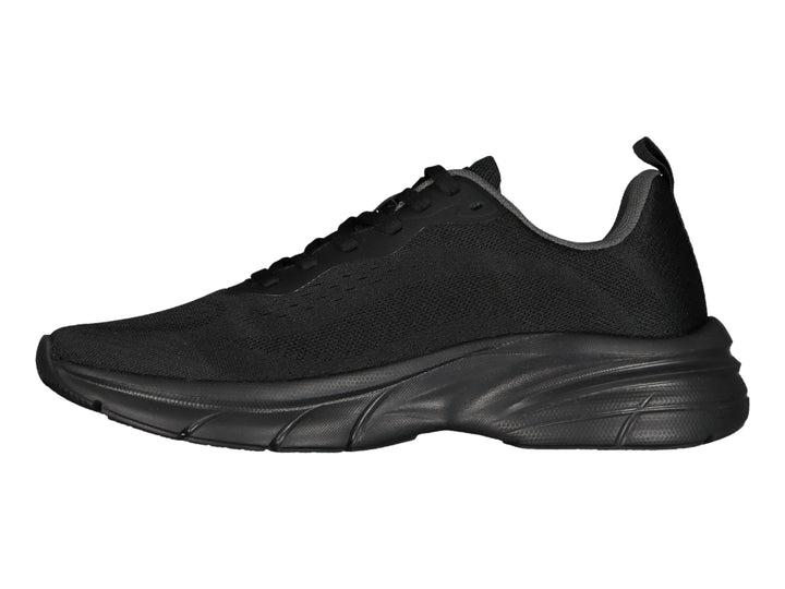 Tenis deportivos Charly Light Sport color negro con tejido de malla y suela robusta.