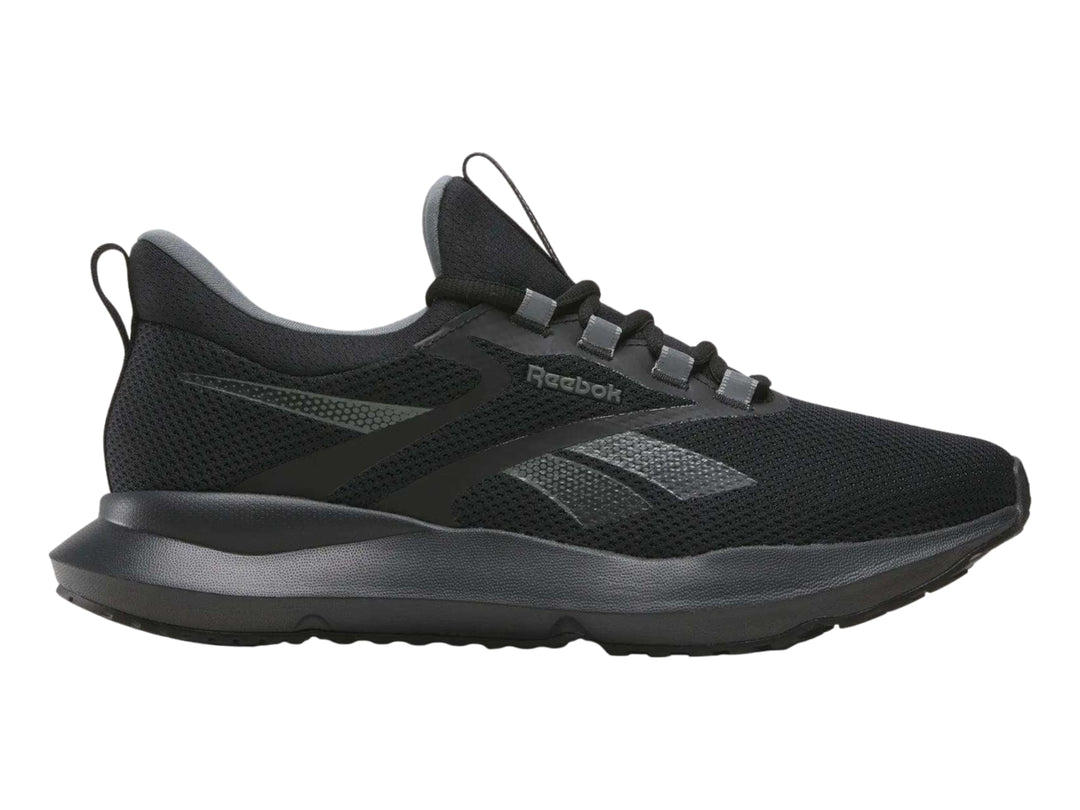 Tenis Reebok Citryde 2 color negro para hombre con detalles en gris y suela deportiva.