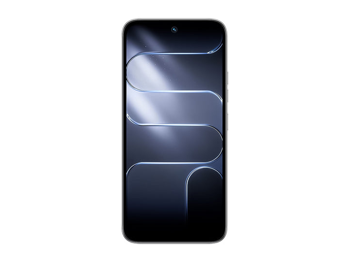 Smartphone TECNO Spark 50 en color plata y negro, vista frontal y posterior.