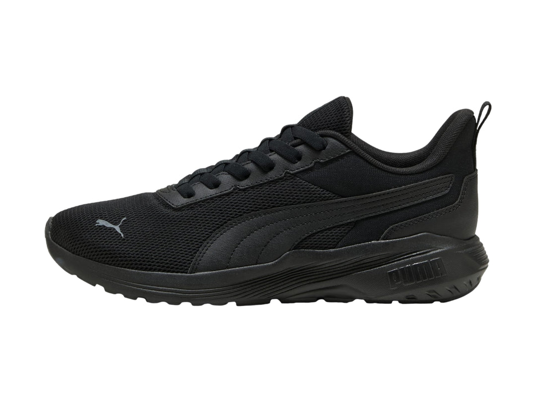 Tenis Puma Anzarun color negro para hombre con diseño deportivo y malla transpirable.