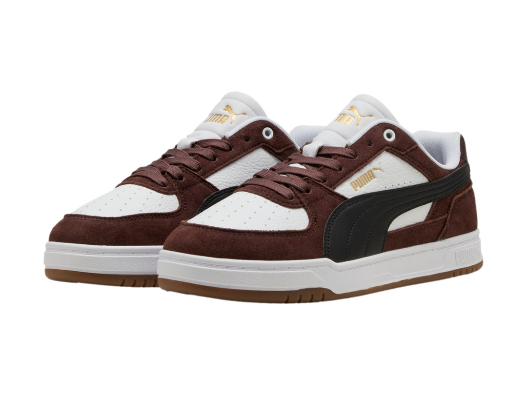 Tenis Puma Caven III OG en color marrón chocolate y blanco para hombre.