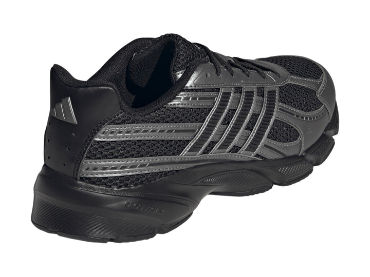 Tenis Adidas Technochaos 2000 en color negro con detalles en gris metálico y suela Cloudfoam
