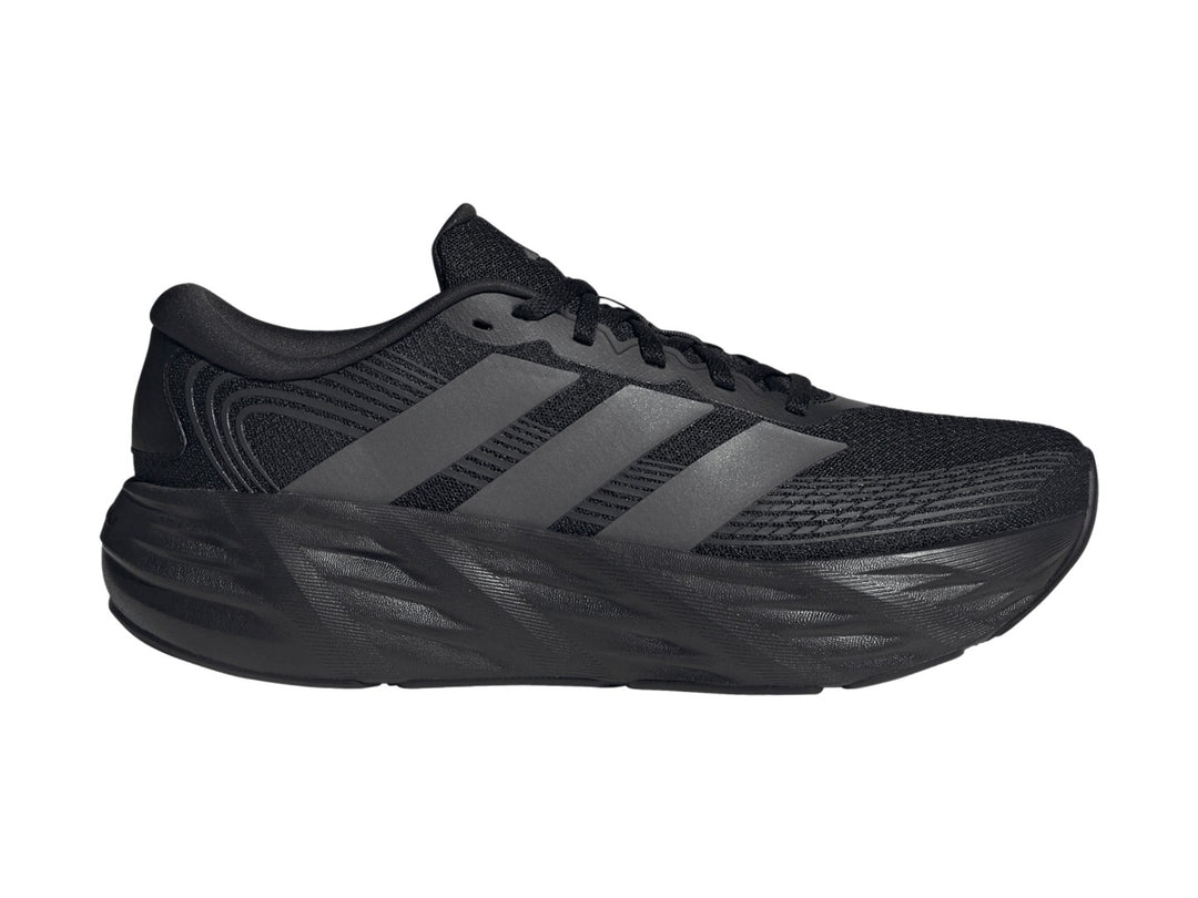 Tenis Adidas Galaxy 8 en color negro con detalles en gris y suela robusta