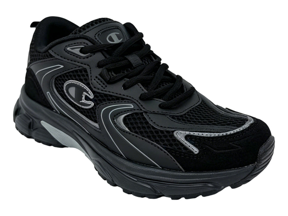Tenis Champion Libranta en color negro con detalles en gris y suela robusta