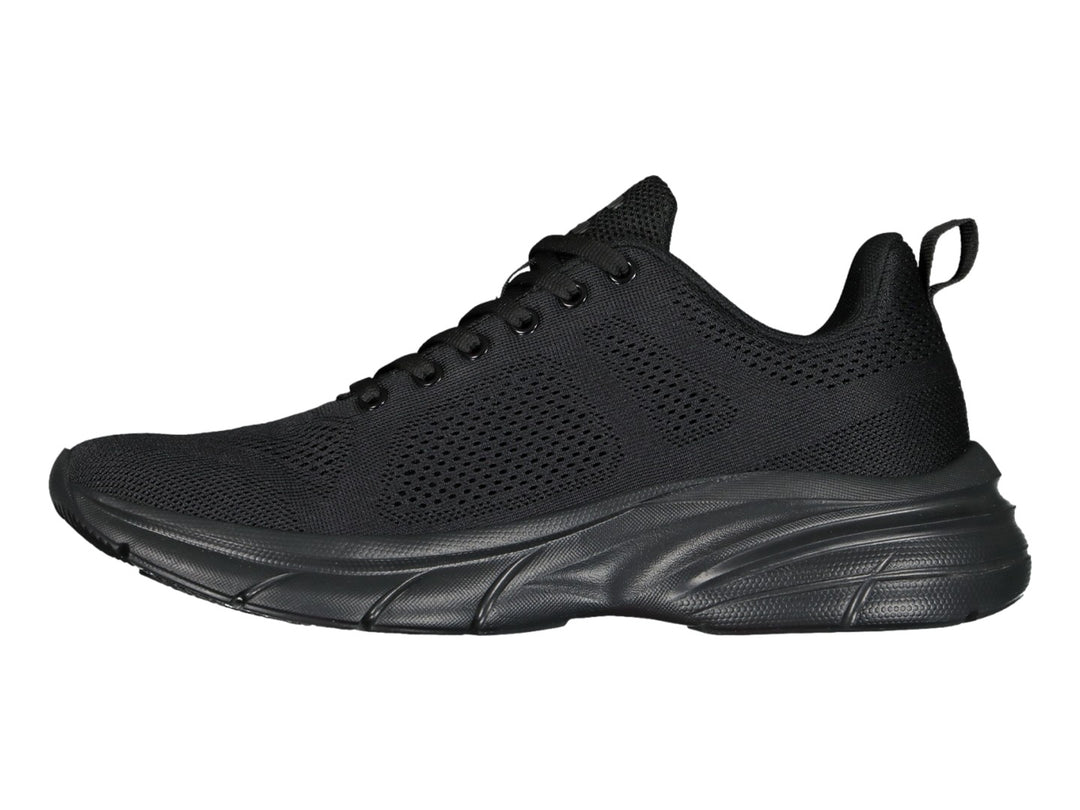 Tenis Charly Light Sport en color negro total con tejido transpirable y suela deportiva