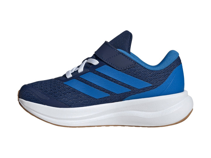 Tenis Adidas Runfalcon 6 C en color azul oscuro con detalles en azul brillante y suela blanca.