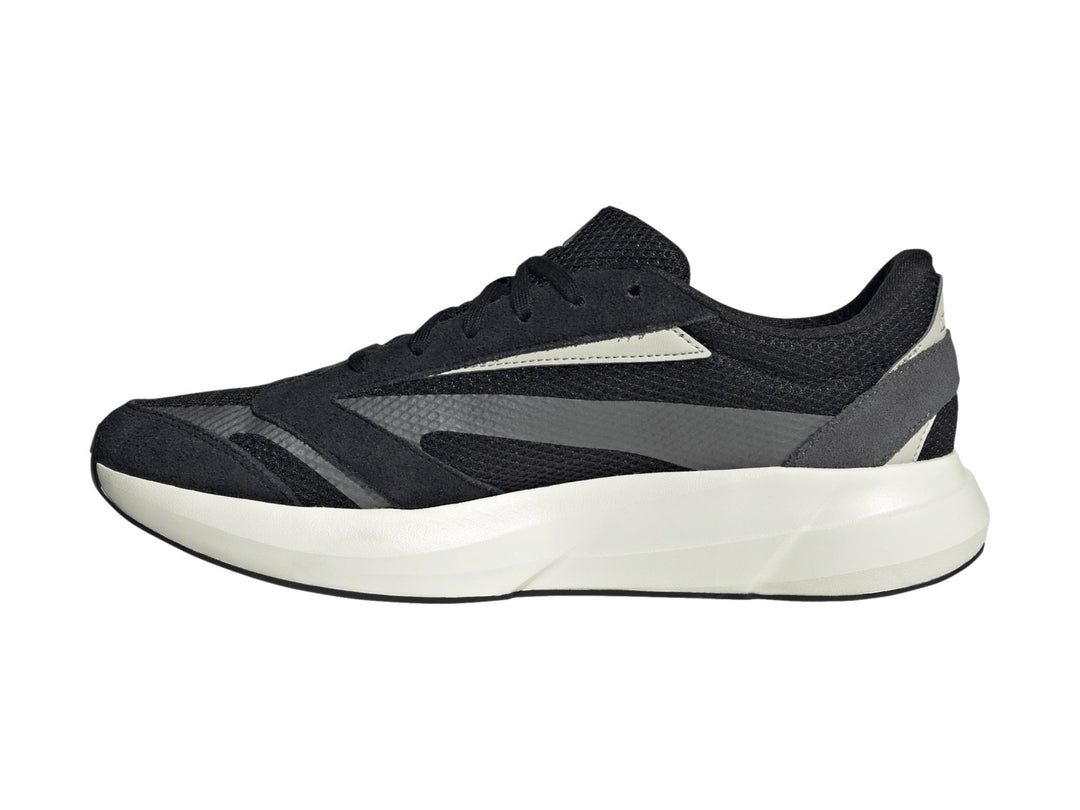 Tenis Adidas Lightshift 2.0 en color negro con franjas blancas y suela blanca Lightmotion.