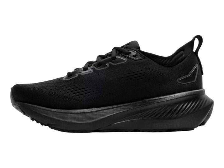 Tenis Brooks Glycerin 23 en color negro total, vista lateral sobre fondo blanco.