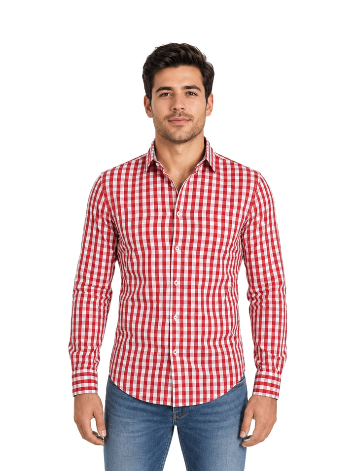Camisa Vertical Eagle Rojo/blanco para Hombre