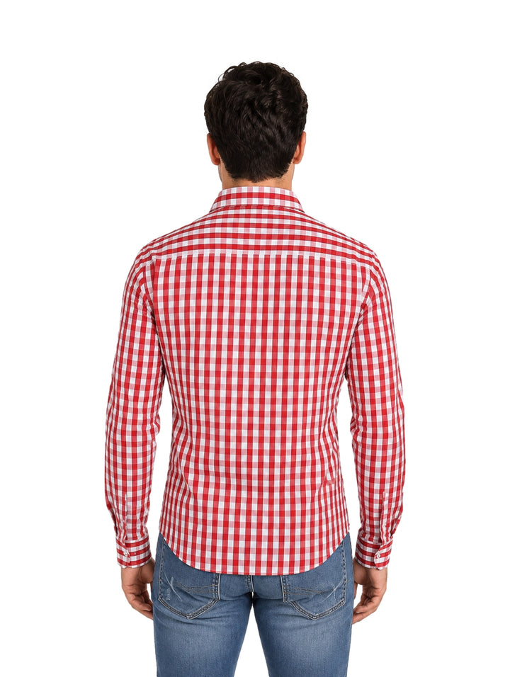 Camisa Vertical Eagle Rojo/blanco para Hombre
